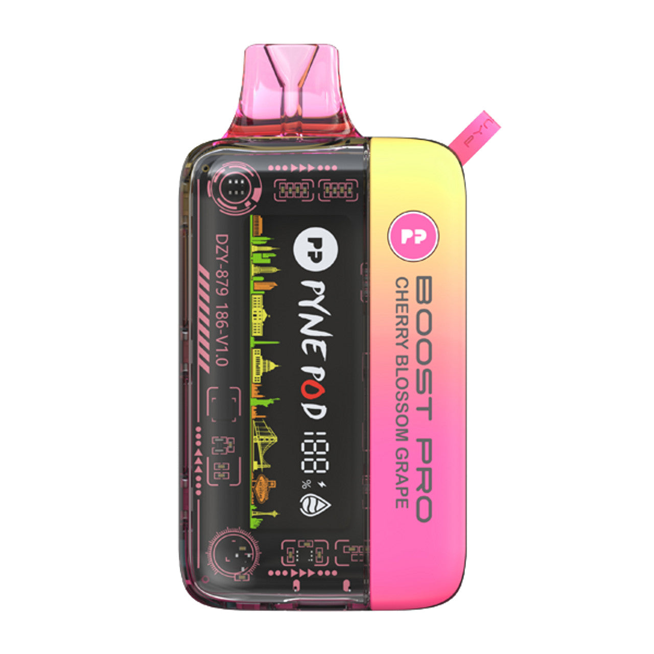 Cherry Blossom Grape Pyne Pod Boost Pro 20000 - Black Coral